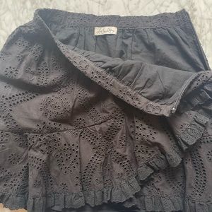 LoveShackFancy eyelet skirt with zipper